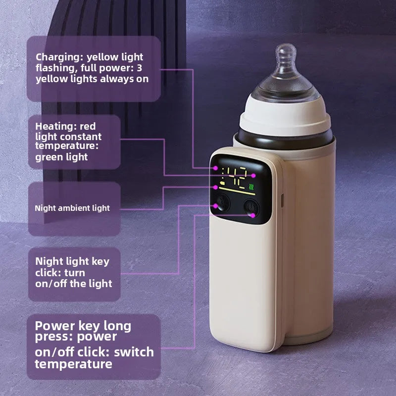 Portable Digital Travel Milk Bottle Warmer