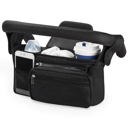 Adjustable Straps Stroller Organizer with Cup Holder